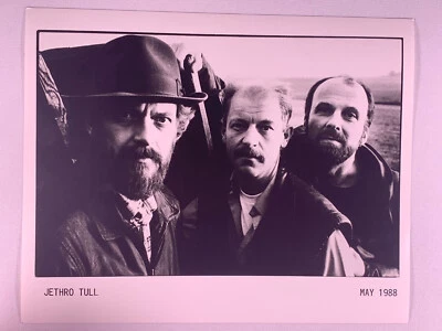 Jethro Tull Ian Anderson Photo Vintage Black and White Promotion 1988 - Image 1 of 4