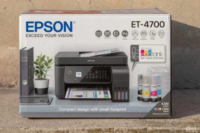 3in1 Tintestrahldrucker Epson EcoTank ET 4700  Scanner Kopierer WLAN iOS ADF FAR - Bild 1 von 4