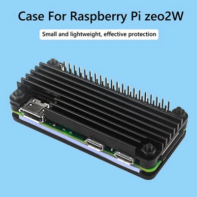 For Raspberry Pi Zero 2W  Aluminum Case CNC Heatsink GPI Header Cooling Cover - Imagen 1 de 4