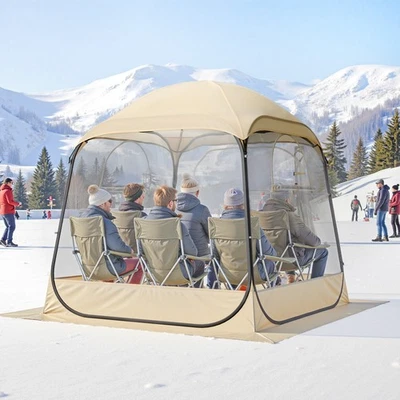 Uimoso Sports Tent Pop-Up 72"x72" Clear Bubble Tent Instant Weather Proof Pod - Image 1 of 4