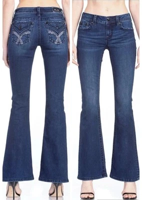 New Sz Tall Small 27 💙 Miss Me Premium Line Jeans Bootcut Women Blue Pants - Image 1 of 4