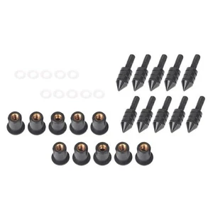 Pernos de clavo para parabrisas negro para motocicleta Kawasaki Ninja 250 EX250 - Imagen 1 de 4