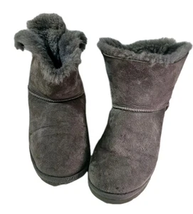 UGG Women's Mini Bailey Bow II Boots Gray Suede Size 8 S/N 1016501 - Picture 1 of 15