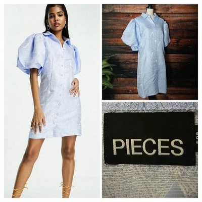 Части мини-платье плюс размер 2XL XXL Puff рукав Кентукки синий лист печати новый с Ярлыками - Изображение 1 из 4