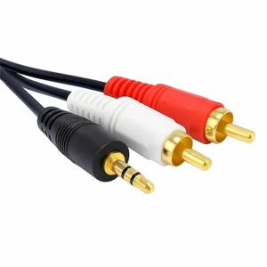 N29 Cinch Cable 3.5Mm Jack To 2 Cinch RCA Plugs For Speakers/TV 1.5M - Picture 1 of 12