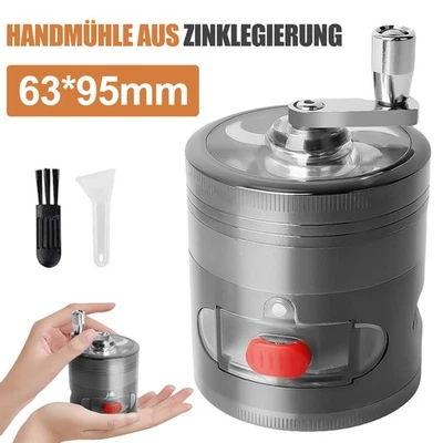 Mini Grinder Set Handkurbel Kräutermühle Gewürzmühle mit Magnetische Deckel - Bild 1 von 4