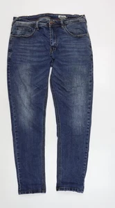 Pantalones de mezclilla rectos de corte regular azul Duck and Cover para hombre - Imagen 1 de 12