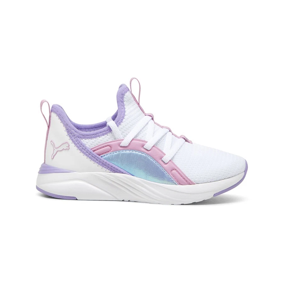 Zapatillas informales blancas PUMA Soft Sophia 2 hinchables cielo con cordones niñas pequeñas Foto 1 de 4