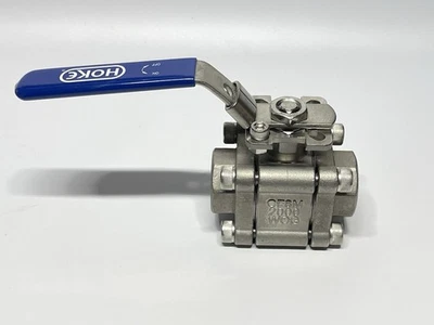Hoke 7520 3 Piece Full Port Ball Valve 3/4" NPT 316 SS 2000psi 7520F12Y F18K - Image 1 of 4
