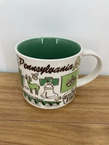 Pennsylvania Starbucks Been There Serie 14 Unzen Kaffeebecher Liberty Bell Grün Neu mit Etikett - Bild 1 von 8