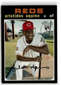 2020 Topps Heritage Action Variation Aristides Aquino #54 RC Cincinnati Reds - Bild 1 von 2