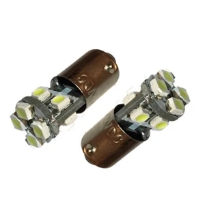 233 BA9S T4W BAYONET CANBUS ERROR FREE WHITE SIDE LIGHT BULB 2x 8 SMD LED - Picture 1 of 4