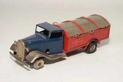 A78 1:30?? TRIANG MINIC CAMION DEI RIFIUTI IN LATTA BLU ROSSO ECCELLENTE - Immagine 1 di 4