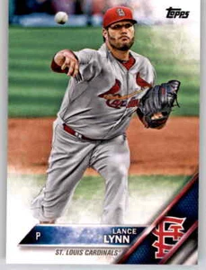 2016 Topps Series 1 Lance Lynn Base Card MLB PWE Set Break Cardinals #217 - Picture 1 of 2