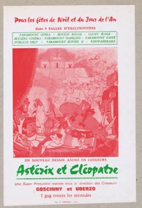 Affichette cinéma ASTERIX et CLEOPATRE Dessin animé GOSCINNY UDERZO TTBE - Picture 1 of 1