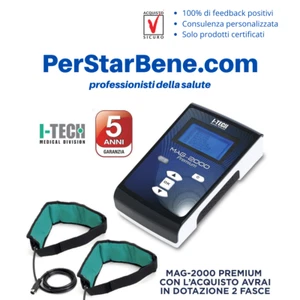 MAGNETOTERAPIA BASSA FREQUENZA MAG 2000 Premium Garanzia 5 anni - I-TECH 2 fasce - Imagen 1 de 1