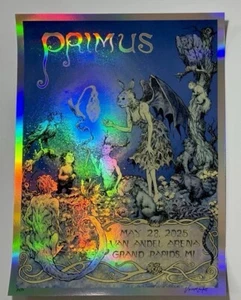 Primus Poster Grand Rapids 2025 Official S/N Sessanta FOIL Billy Stings #’d X/20 - Picture 1 of 14