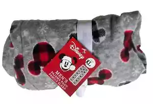 Disney Mickey Mouse Gray Fleece Pajama Bottoms~w/elastic waist~Men's XL~NEW/NWT - Picture 1 of 1