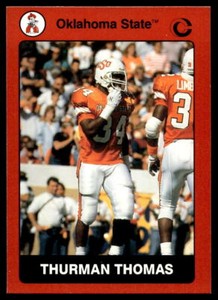 1991 Collegiate Collection 81 Thurman Thomas Oklahoma State