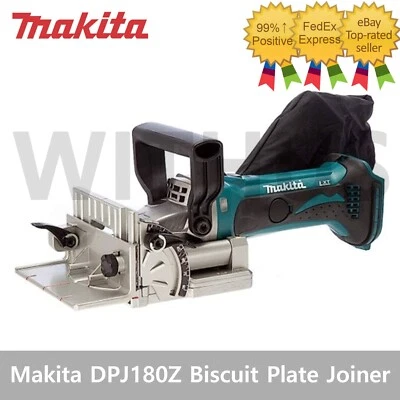 Makita DPJ180Z (Next of BPJ180Z) 18V Cordless Biscuit Plate Joiner Body Only - Image 1 of 4