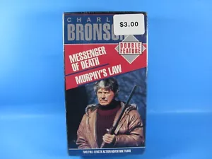 Charles Bronson Double Feature (VHS 1995) Messenger of Death & Murphy's Law - Imagen 1 de 7