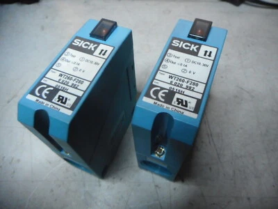 SICK -- WT260-F280 PHOTOELECTRIC SENSOR -- Qty of 2 -- 2.5Mt Range PNP - 6020982 - Image 1 of 4