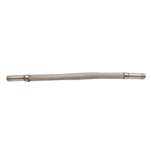 Manguera flexible trenzada de acero inoxidable, 1 pulgada NPT macho, ø1,1 pulgada OD, 24 pulgadas de largo - Imagen 1 de 4