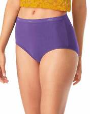 Hanes Women's Panties 6-Pack No Ride Up Cotton Brief Cut Underwear Cool Comfort