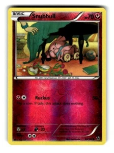 Pokemon XY Fates Collide Snubbull 68/124 Reverse Holo - Picture 1 of 4