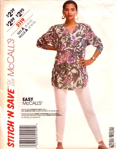 Stitch 'n Save 5119 ~ Misses Tunika und Stretchhose ~ Tuniken mit V-Ausschnitt ~ 8-10-12 - Bild 1 von 4