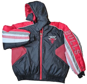 Vtg Pro Player Chicago Bulls Puffer Coat XL Michael Jordan Era Reversible! Mint! - Bild 1 von 21