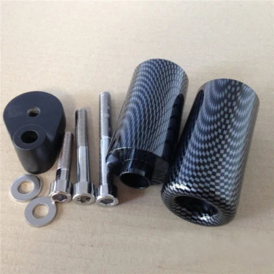 Carbon Frame Sliders Crash Falling Protector For Yamaha YZF-R6 03-05 R6S 06-09 - Imagem 1 de 3