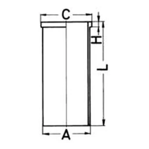 KOLBENSCHMIDT Piston Cylinder Sleeve 89177190 MK1 FOR T2/LN1 Ducato T2/L 5 Serie - Picture 1 of 6