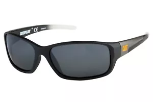 Caterpillar Cat Sensor Matte black Sunglasses,Solid smoke with silver flash lens - Picture 1 of 3
