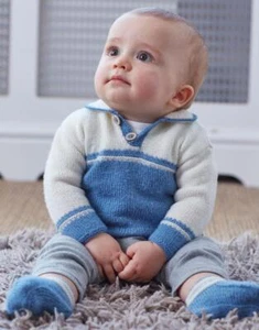 Sirdar Hayfield - Snuggly 100% Merino 4PLY, Sweater & Bootiees 5263 - Picture 1 of 1