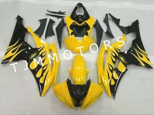 Kit de carenado de carrocería molde de inyección ABS amarillo negro para Yamaha YZF R6 2008-2016 - Imagen 1 de 9