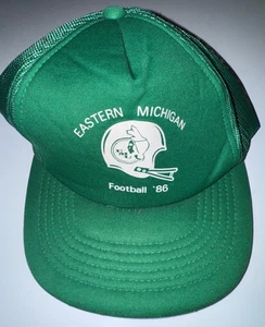 Vintage Eastern Michigan University Mütze EMU Truckermütze Baseball Cap 1986 - Bild 1 von 4