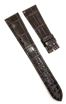 Patek Philippe 20mm x 16mm Shiny Brown Alligator Watch Strap D E82 Authentic OEM - Image 1 of 4