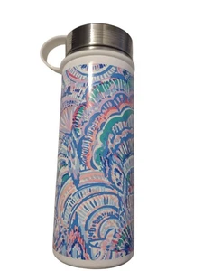 Lilly Pulitzer Pottery Barn Happy as Clam 17 oz Stainless Water Bottle NOT USED - Picture 1 of 3
