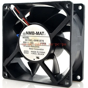 Qty:1pc 50V 0.60A 9CM 9038 3-wire cooling fan 3615KL-09W-B76 - Afbeelding 1 van 4