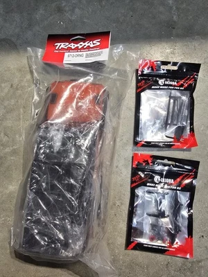 Traxxas Trx4m Orange Defender con parachoques delantero y trasero de aluminio Injora Foto 1 de 4