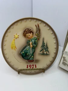 Plato Anual Hummel 1971 Primera Edición 100 Aniversario HUM 264 Ángel Navidad - Imagen 1 de 4