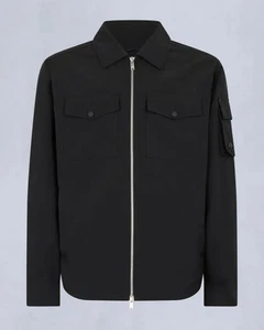 MOOSE KNUCKLES CHARLESBOURG MEMORY SHELL JACKET BLACK LARGE RRP £295 BNWT - Picture 1 of 6