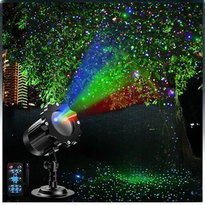 Outdoor RGB Laser Projector Lights, Moving 3 Color Starry Sky & Firefly Effec... - Picture 1 of 7