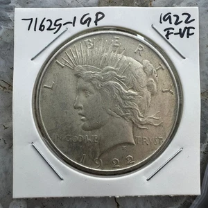 1922 US 90% Peace Silver Dollar F-VF #71625-1GP - Picture 1 of 4