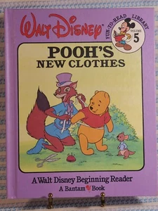 Walt Disney's Beginning Reader 1986 POOH'S NEW CLOTHES Buch Hardcover (#5) - Bild 1 von 2