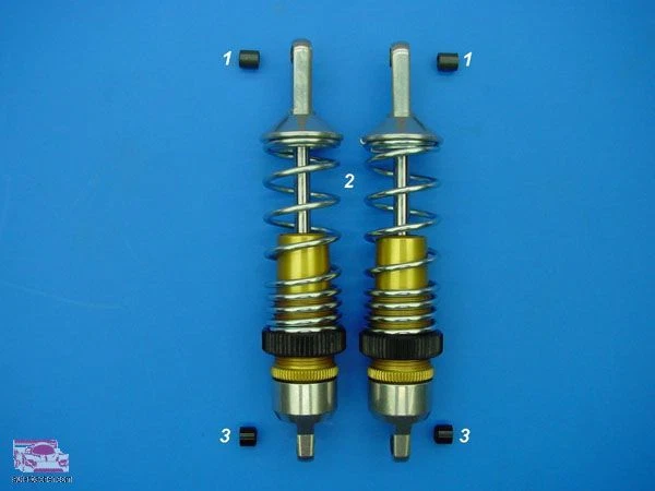 Original Lauterbacher Stoßdämpfer kurz für FG Marder E vorne - Bild 1 von 1