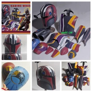 Star Wars The Mandalorian Sabine Wren Armor FRP Helmet Cosplay Costume Outfit - Picture 1 of 24