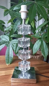 Modern Glass Ice Cubes Lamp Base Chrome - Picture 1 of 4