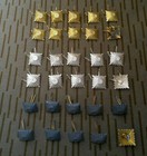 NVA Rangsterne Pickel 10x gold 10x silber 10x graufarbende Grenze MDI MFS DDR